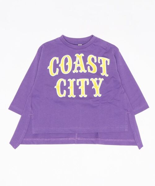 Life Support Products(ライフサポートプロダクツ)の「【コットンUSA】サイドスリットロンT(80~160cm)(Tシャツ/カットソー・キッズ・ホワイト/パープル/グリーン/チャコール・90/100/110/120/80/130/95/140/150/160)」の14枚目の写真