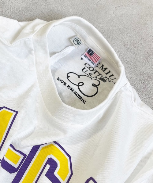 Life Support Products(ライフサポートプロダクツ)の「【コットンUSA】サイドスリットロンT(80~160cm)(Tシャツ/カットソー・キッズ・ホワイト/パープル/グリーン/チャコール・90/100/110/120/80/130/95/140/150/160)」の5枚目の写真