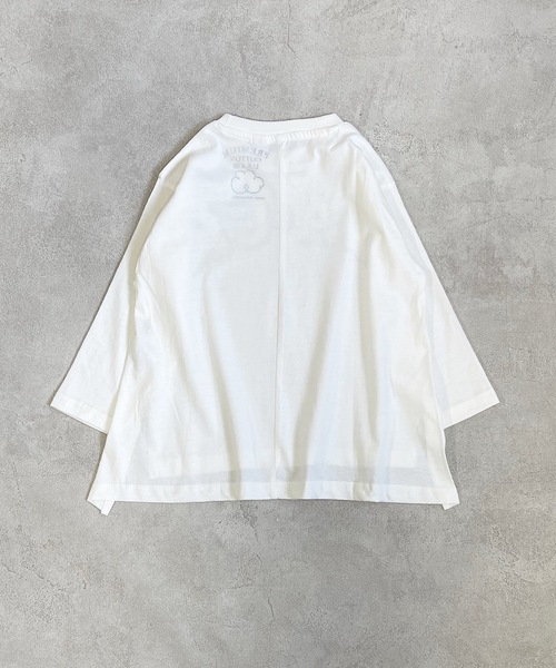 Life Support Products(ライフサポートプロダクツ)の「【コットンUSA】サイドスリットロンT(80~160cm)(Tシャツ/カットソー・キッズ・ホワイト/パープル/グリーン/チャコール・90/100/110/120/80/130/95/140/150/160)」の6枚目の写真