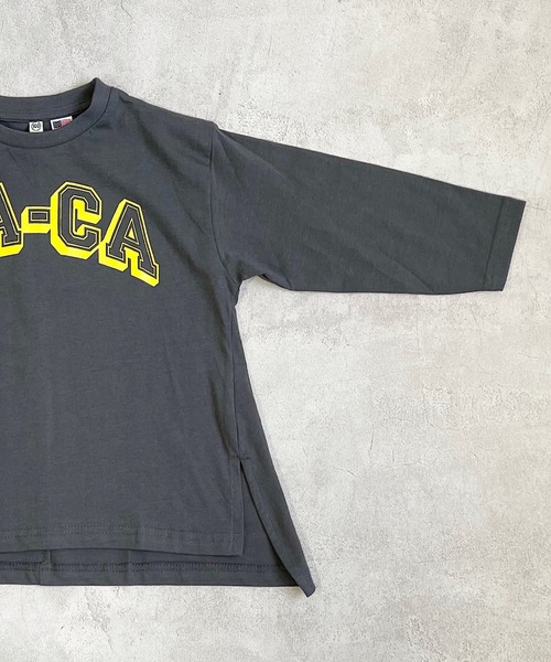 Life Support Products(ライフサポートプロダクツ)の「【コットンUSA】サイドスリットロンT(80~160cm)(Tシャツ/カットソー・キッズ・ホワイト/パープル/グリーン/チャコール・90/100/110/120/80/130/95/140/150/160)」の8枚目の写真