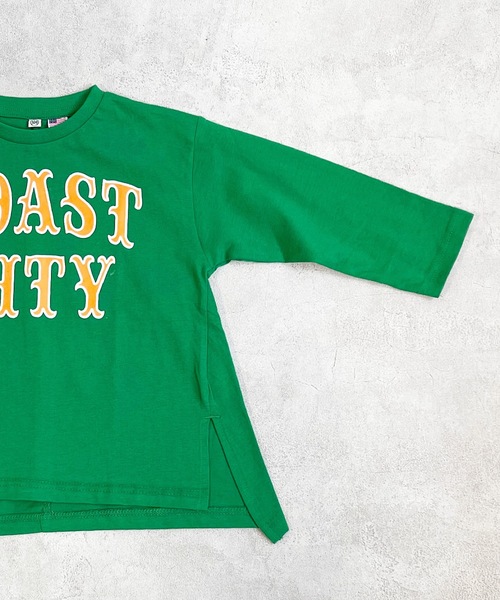 Life Support Products(ライフサポートプロダクツ)の「【コットンUSA】サイドスリットロンT(80~160cm)(Tシャツ/カットソー・キッズ・ホワイト/パープル/グリーン/チャコール・90/100/110/120/80/130/95/140/150/160)」の9枚目の写真