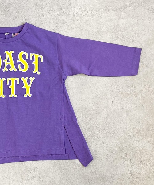 Life Support Products(ライフサポートプロダクツ)の「【コットンUSA】サイドスリットロンT(80~160cm)(Tシャツ/カットソー・キッズ・ホワイト/パープル/グリーン/チャコール・90/100/110/120/80/130/95/140/150/160)」の10枚目の写真