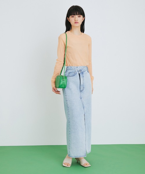 ADAM ET ROPE'（アダムエロペ）の「キルティングミニショルダーバッグ（ショルダーバッグ・レディース・ブラック/オフホワイト/グリーン・FREE）」の6枚目の写真