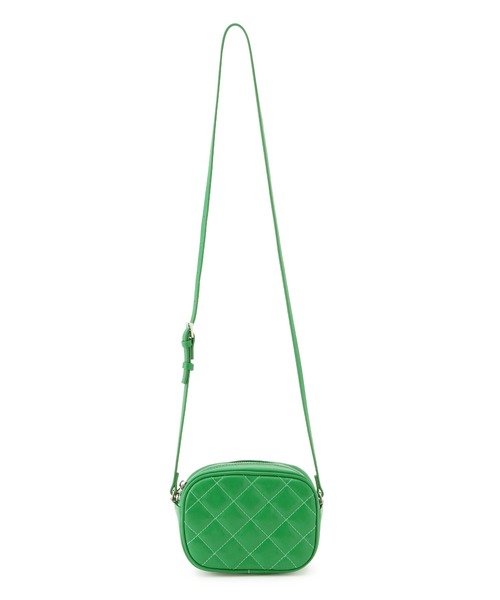 ADAM ET ROPE'（アダムエロペ）の「キルティングミニショルダーバッグ（ショルダーバッグ・レディース・ブラック/オフホワイト/グリーン・FREE）」の10枚目の写真