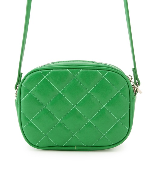 ADAM ET ROPE'（アダムエロペ）の「キルティングミニショルダーバッグ（ショルダーバッグ・レディース・ブラック/オフホワイト/グリーン・FREE）」の13枚目の写真
