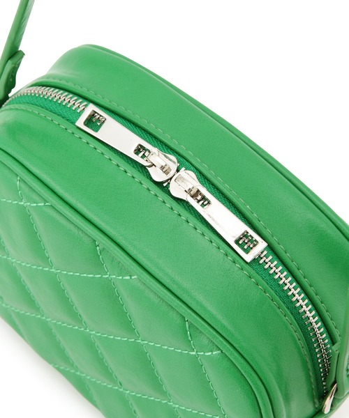 ADAM ET ROPE'（アダムエロペ）の「キルティングミニショルダーバッグ（ショルダーバッグ・レディース・ブラック/オフホワイト/グリーン・FREE）」の14枚目の写真