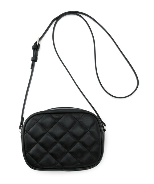 ADAM ET ROPE'（アダムエロペ）の「キルティングミニショルダーバッグ（ショルダーバッグ・レディース・ブラック/オフホワイト/グリーン・FREE）」の18枚目の写真