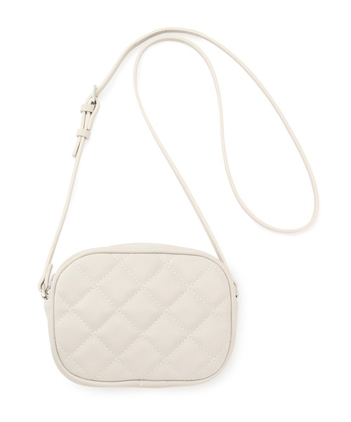 ADAM ET ROPE'（アダムエロペ）の「キルティングミニショルダーバッグ（ショルダーバッグ・レディース・ブラック/オフホワイト/グリーン・FREE）」の19枚目の写真