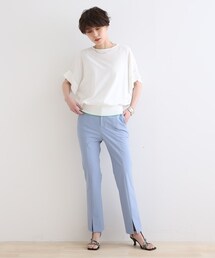 INDIVI（インディヴィ）の「◆【褒められパンツ/洗える】スリット入りストレートパンツ（その他パンツ）」