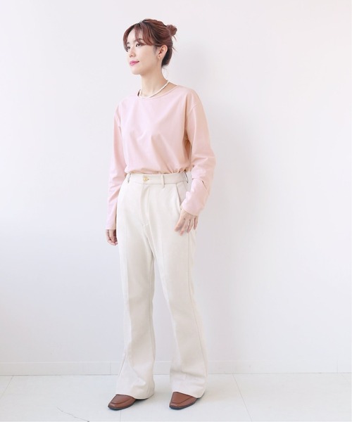 Simplicite（サンプリシテ）の「ドレスベアテンプルオーバー◆（Tシャツ/カットソー・レディース・ホワイト/ブラック/ピンク・FREE）」の14枚目の写真