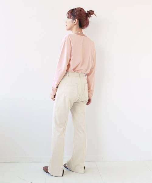 Simplicite（サンプリシテ）の「ドレスベアテンプルオーバー◆（Tシャツ/カットソー・レディース・ホワイト/ブラック/ピンク・FREE）」の16枚目の写真