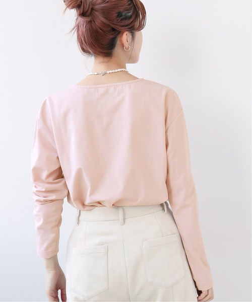 Simplicite（サンプリシテ）の「ドレスベアテンプルオーバー◆（Tシャツ/カットソー・レディース・ホワイト/ブラック/ピンク・FREE）」の17枚目の写真