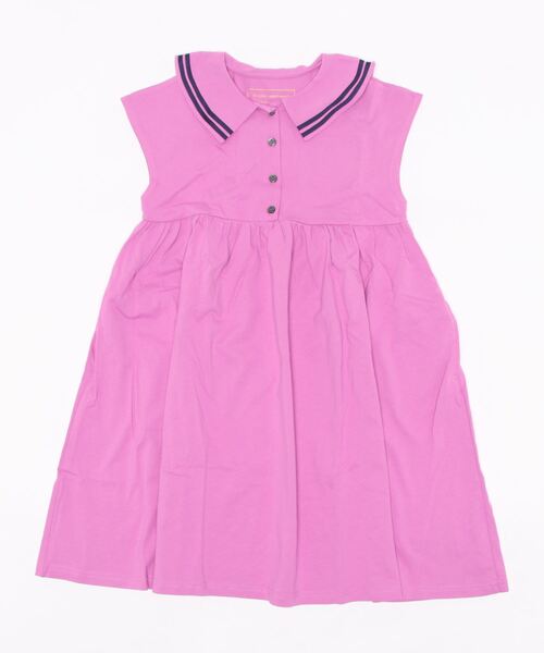 Wonder apartment（ワンダーアパートメント）の「天竺セーラーワンピース（ワンピース・キッズ・パープル/ブルー・140cm/150cm）」の5枚目の写真