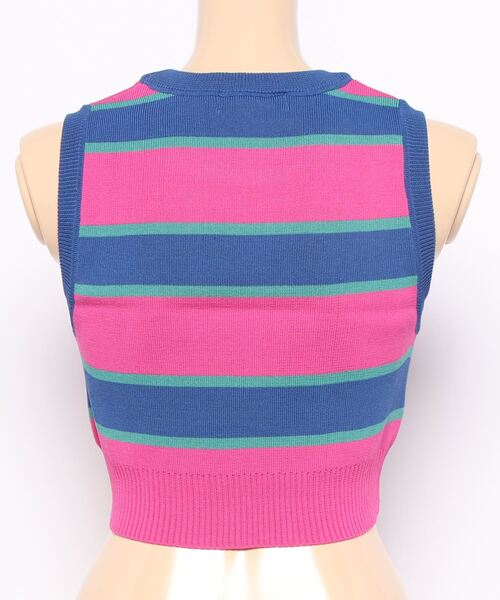 PAGEBOY(ページボーイ)の「マルチボーダーノースリ(タンクトップ・レディース・ピンク/グリーン・FREE)」の13枚目の写真