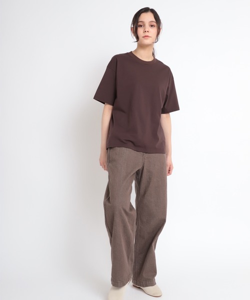 RNA-N（アールエヌエーエヌ）の「M1800 オーガニックコットンプレーンＴ（Tシャツ/カットソー・レディース・オレンジ/チョコ/グレイッシュベージュ/ナチュラル・MEDIUM）」の9枚目の写真