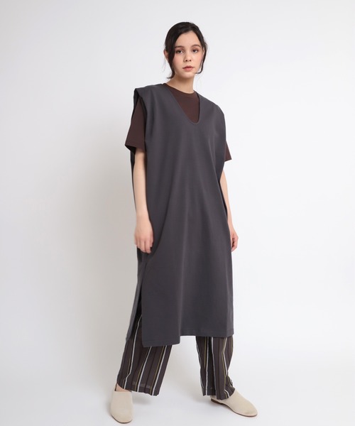 RNA-N（アールエヌエーエヌ）の「M1800 オーガニックコットンプレーンＴ（Tシャツ/カットソー・レディース・オレンジ/チョコ/グレイッシュベージュ/ナチュラル・MEDIUM）」の10枚目の写真