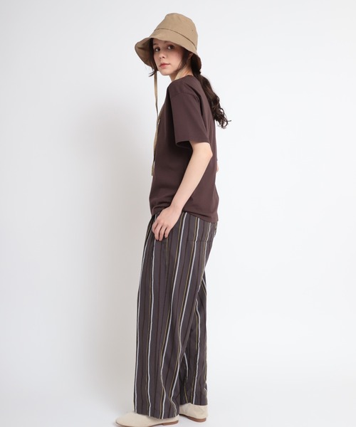 RNA-N（アールエヌエーエヌ）の「M1800 オーガニックコットンプレーンＴ（Tシャツ/カットソー・レディース・オレンジ/チョコ/グレイッシュベージュ/ナチュラル・MEDIUM）」の12枚目の写真