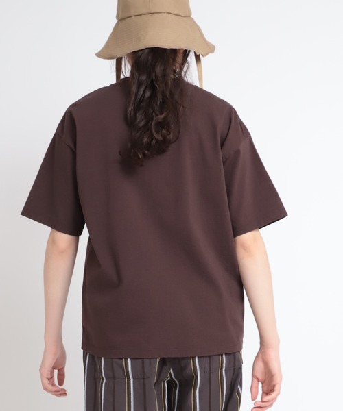RNA-N（アールエヌエーエヌ）の「M1800 オーガニックコットンプレーンＴ（Tシャツ/カットソー・レディース・オレンジ/チョコ/グレイッシュベージュ/ナチュラル・MEDIUM）」の8枚目の写真