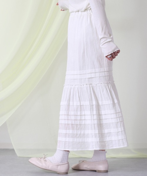 cepo(セポ)の「レースティアードスカート(スカート・レディース・ブラック/オフホワイト・M)」の17枚目の写真