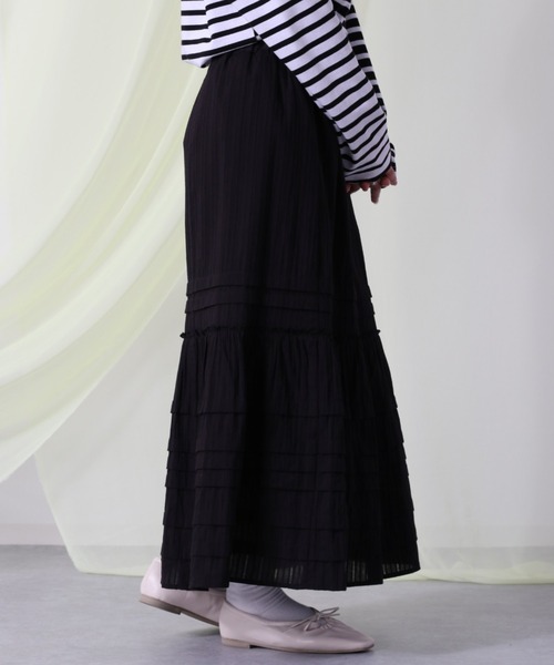 cepo(セポ)の「レースティアードスカート(スカート・レディース・ブラック/オフホワイト・M)」の11枚目の写真