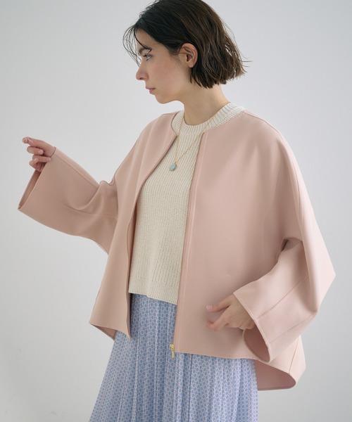 ANAYI（アナイ）の「カラーリバーノーカラーコート（その他アウター・レディース・ネイビー/ピンク/アイボリー/ライトブルー・36/38/34）」の20枚目の写真