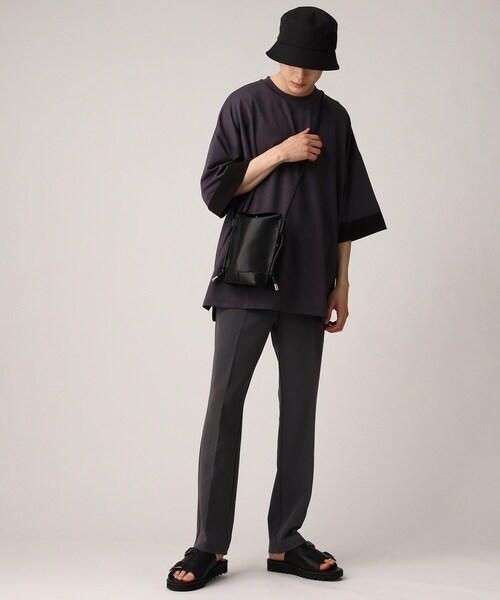 tk.TAKEO KIKUCHI（ティーケータケオキクチ）の「◆バケットショルダー（ショルダーバッグ・メンズ・ブラック/キャメル・00）」の10枚目の写真