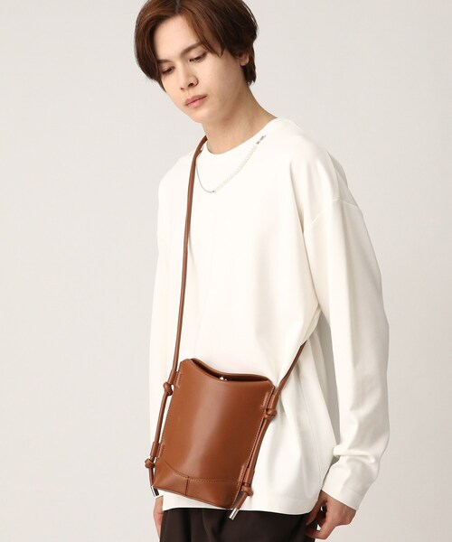 tk.TAKEO KIKUCHI（ティーケータケオキクチ）の「◆バケットショルダー（ショルダーバッグ・メンズ・ブラック/キャメル・00）」の11枚目の写真