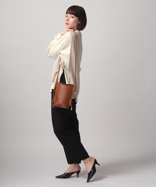 tk.TAKEO KIKUCHI（ティーケータケオキクチ）の「◆バケットショルダー（ショルダーバッグ・メンズ・ブラック/キャメル・00）」の14枚目の写真