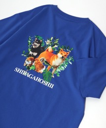 Salong hameu（サロン ハミュー）の「柴犬ストリートプリント/刺繍/リンガーＴシャツ（Tシャツ/カットソー）」