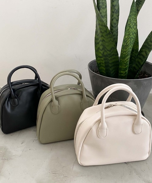 archives（アルシーヴ）の「ミディアムボストン（ボストンバッグ・レディース・ブラック/グリーン/アイボリー・FREE）」の2枚目の写真