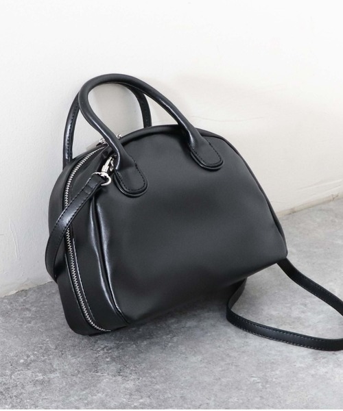 archives（アルシーヴ）の「ミディアムボストン（ボストンバッグ・レディース・ブラック/グリーン/アイボリー・FREE）」の5枚目の写真