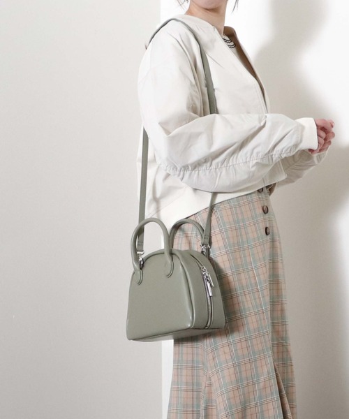 archives（アルシーヴ）の「ミディアムボストン（ボストンバッグ・レディース・ブラック/グリーン/アイボリー・FREE）」の9枚目の写真