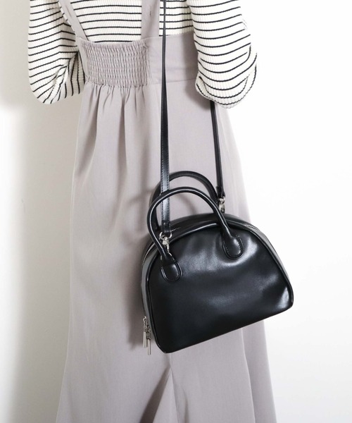 archives（アルシーヴ）の「ミディアムボストン（ボストンバッグ・レディース・ブラック/グリーン/アイボリー・FREE）」の10枚目の写真