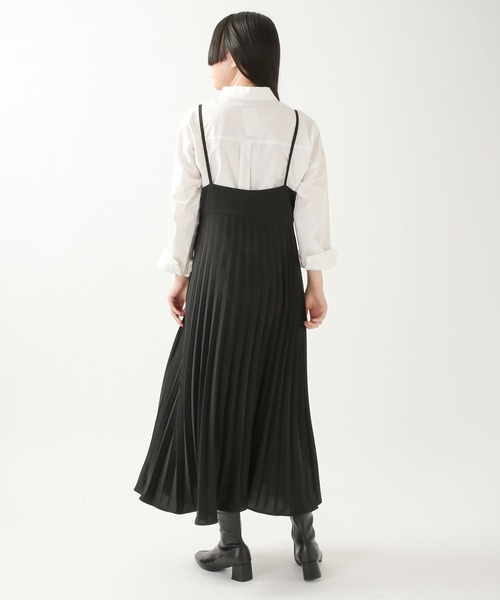 ALAND(エーランド)の「3.3Field Trip/プリーツノースリーブワンピース 2275880(ワンピース・レディース・ブラック/グリーン/ラベンダー・FREE)」の6枚目の写真