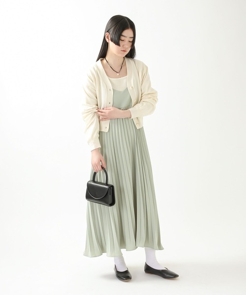 ALAND(エーランド)の「3.3Field Trip/プリーツノースリーブワンピース 2275880(ワンピース・レディース・ブラック/グリーン/ラベンダー・FREE)」の8枚目の写真