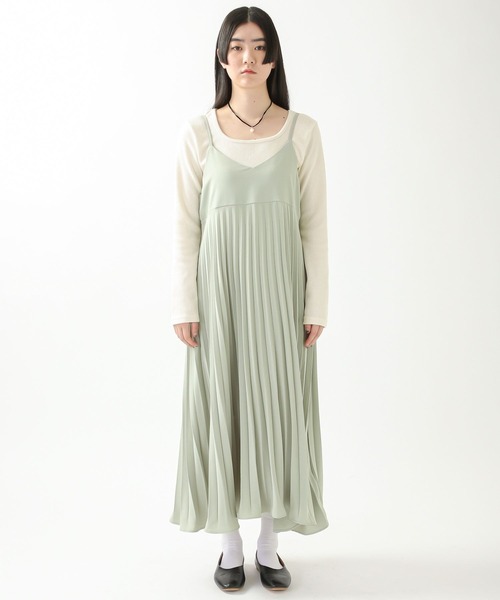 ALAND(エーランド)の「3.3Field Trip/プリーツノースリーブワンピース 2275880(ワンピース・レディース・ブラック/グリーン/ラベンダー・FREE)」の10枚目の写真