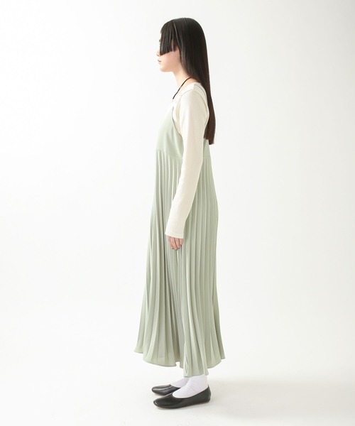 ALAND(エーランド)の「3.3Field Trip/プリーツノースリーブワンピース 2275880(ワンピース・レディース・ブラック/グリーン/ラベンダー・FREE)」の11枚目の写真