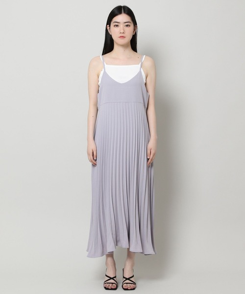 ALAND(エーランド)の「3.3Field Trip/プリーツノースリーブワンピース 2275880(ワンピース・レディース・ブラック/グリーン/ラベンダー・FREE)」の22枚目の写真