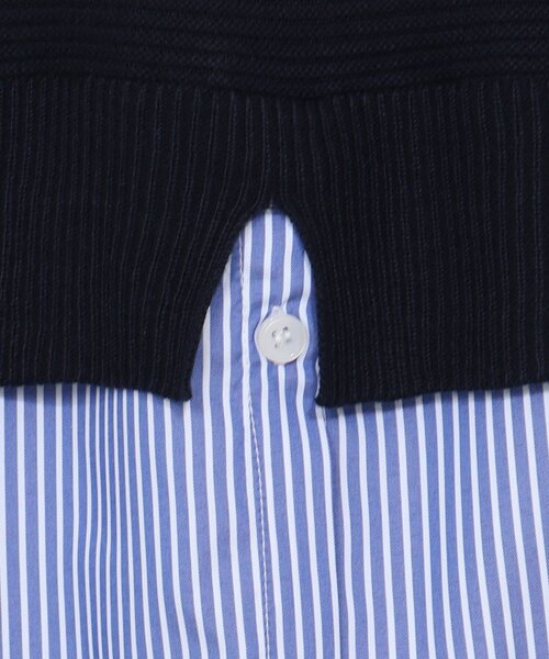 SHOO・LA・RUE（シューラルー）の「◆ニットベスト+シャツフェイクレイヤードワンピース（ワンピース・レディース・ブラック系4/ピンク系9/ネイビー系9・03/02/04）」の16枚目の写真