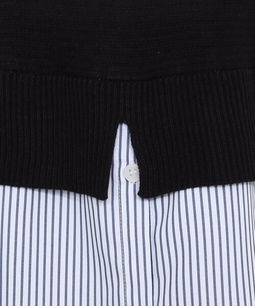 SHOO・LA・RUE（シューラルー）の「◆ニットベスト+シャツフェイクレイヤードワンピース（ワンピース・レディース・ブラック系4/ピンク系9/ネイビー系9・03/02/04）」の10枚目の写真