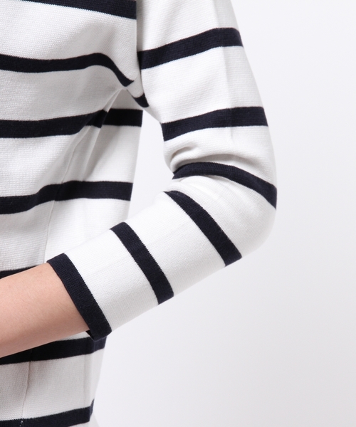 GRACE CONTINENTAL(グレースコンチネンタル)の「ビジューニットトップ(ニット/セーター・レディース・ホワイト/ブラック/イエロー・36)」の6枚目の写真