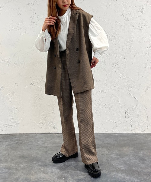 apres jour mignon（アプレジュールミニョン）の「ジレ【SETUP着用可能】【ZOZOTOWN限定アイテム】（ベスト・レディース・イエロー系その他/グレイッシュベージュ/ブラック/ブラウン系その他・X-LARGE/フリー）」の15枚目の写真