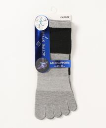 ACTIVE STYLE/アクティブスタイル アーチサポート 5本指ソックス スニーカー丈