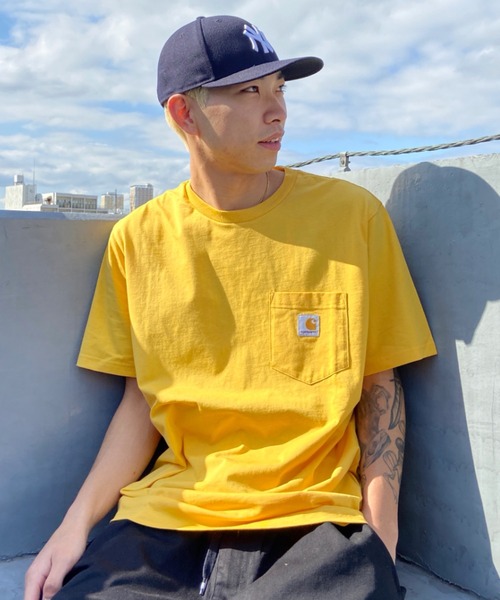 Carhartt WIP（カーハートダブリューアイピー）の「Carhartt WIP/カーハート ダブリューアイピー ショートスリーブ ポケットTシャツ I022091（Tシャツ/カットソー・メンズ・ブラック/イエロー/グリーン/ホワイト・L/XL/M/S）」の9枚目の写真
