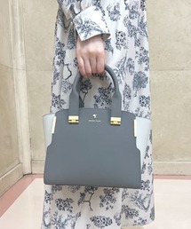 Pomme d'espoir ポムディスポワール バイカラーハンドルバッグ