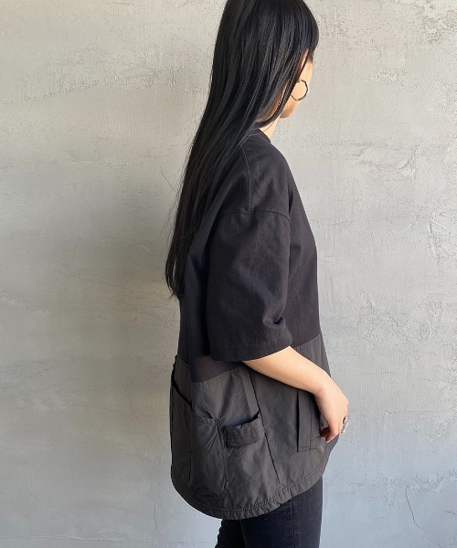 CHUMS（チャムス）の「[CHUMS/チャムス] ヘビーウェイト バックサイドユーティリティポケットTシャツ（Tシャツ/カットソー・レディース・ホワイト/ブラック・M/L/XL）」の20枚目の写真