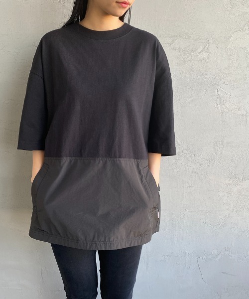 CHUMS（チャムス）の「[CHUMS/チャムス] ヘビーウェイト バックサイドユーティリティポケットTシャツ（Tシャツ/カットソー・レディース・ホワイト/ブラック・M/L/XL）」の22枚目の写真