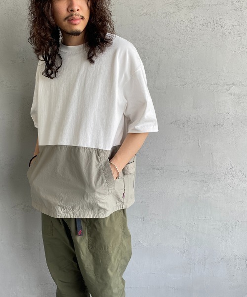 CHUMS（チャムス）の「[CHUMS/チャムス] ヘビーウェイト バックサイドユーティリティポケットTシャツ（Tシャツ/カットソー・レディース・ホワイト/ブラック・M/L/XL）」の6枚目の写真