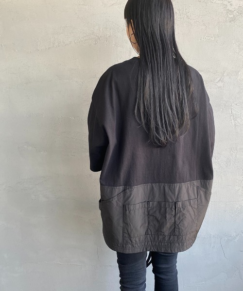 CHUMS（チャムス）の「[CHUMS/チャムス] ヘビーウェイト バックサイドユーティリティポケットTシャツ（Tシャツ/カットソー・レディース・ホワイト/ブラック・M/L/XL）」の17枚目の写真