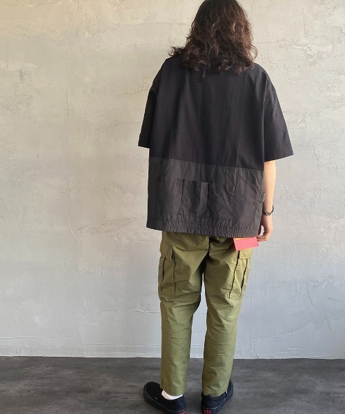 CHUMS（チャムス）の「[CHUMS/チャムス] ヘビーウェイト バックサイドユーティリティポケットTシャツ（Tシャツ/カットソー・レディース・ホワイト/ブラック・M/L/XL）」の5枚目の写真